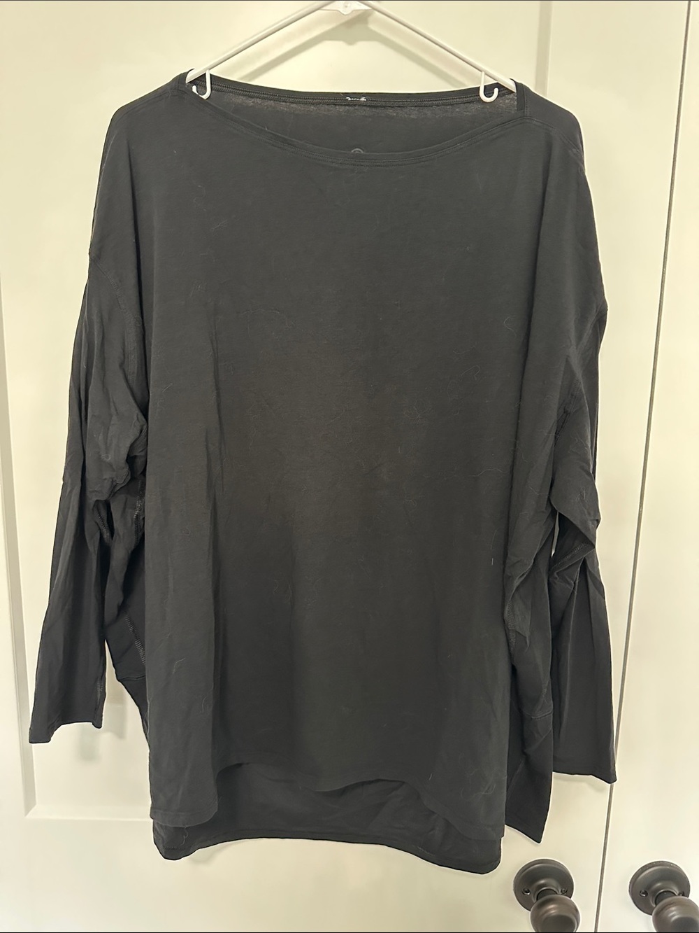 lululemon athletica Black Long Sleeve Lightweight Back in Action Top